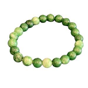 8mm Genuine Green Aventurine Natural Stone Round Beads Stretch Beaded Bracelet